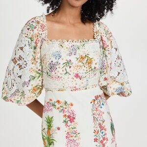 FARM rio Delicate forest scarves mini dress NWT